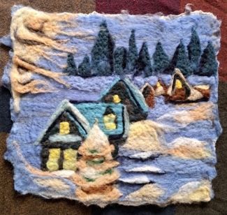 Wolart nat- en naaldvilten kerst