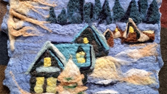 Wolart nat- en naaldvilten kerst